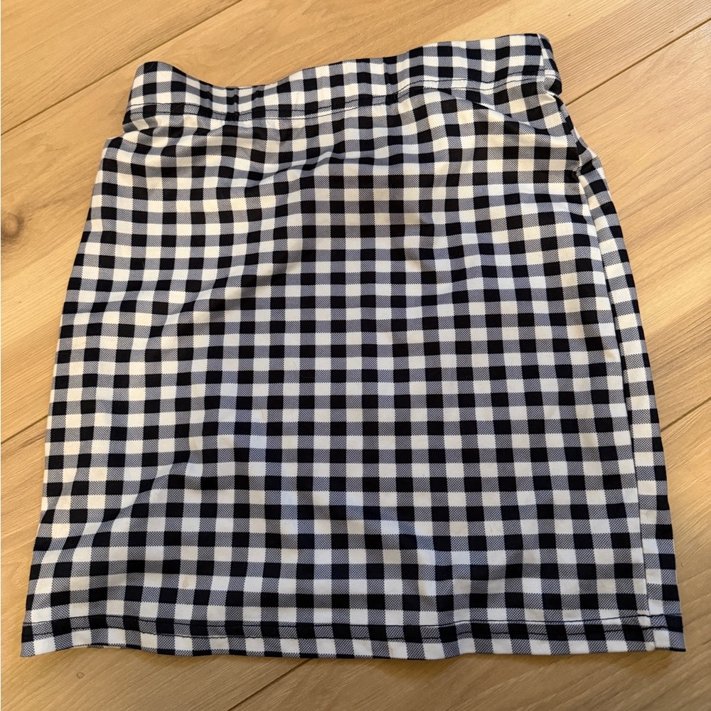 SHEIN Monochrome Checkered Pencil Skirt